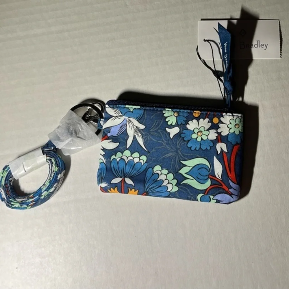 Vera Bradley‎ Zip ID & Lanyard Floral Bursts New with Tags